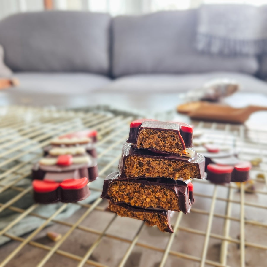 Lutin praliné noisettes et sapin