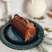 Bûche de Noël au chocolat sans gluten