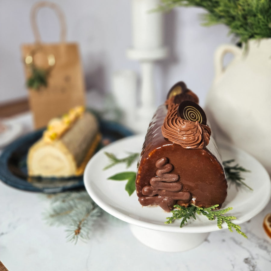 Buche e Noël haut de gamme sans gluten - Création artisanale, faite au Québec