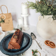 Bûche de Noël unique - Création inspirée du terroir québécois. Sans gluten.