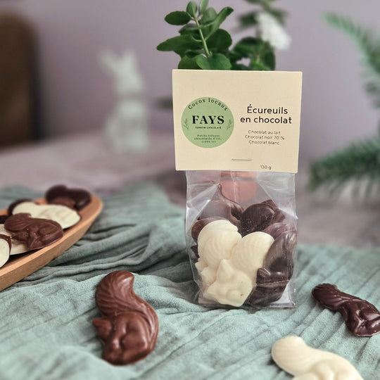 Écureuils en chocolat