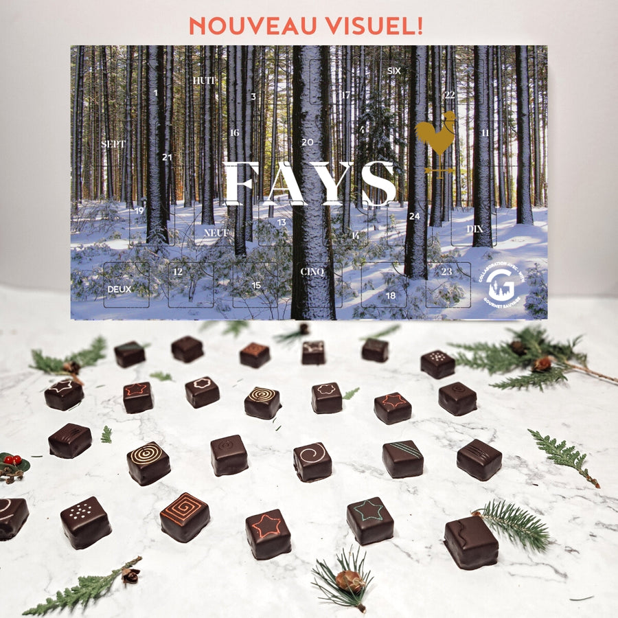 Le meilleur Calendrier de l'Avent au chocolat : les chocolats fins du terroir signés FAYS, Terroir chocolaté.