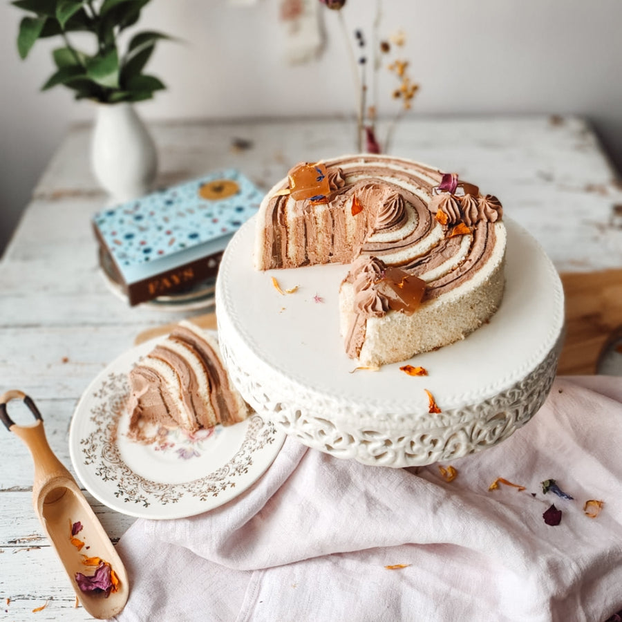 Le Tourbillon choco, mélilot et rhubarbe