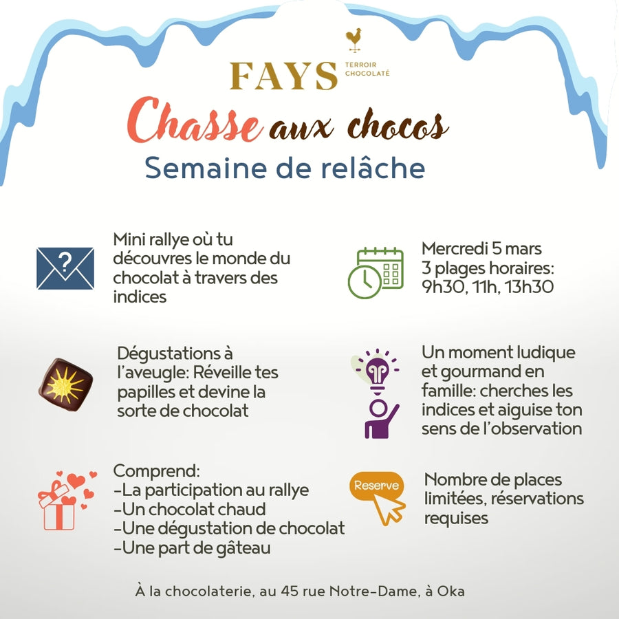 Semaine de relâche - Chasse aux CHOCOS