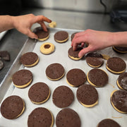 Sandich creme glacée caramel chocolat
