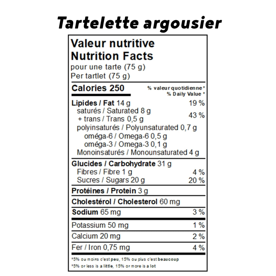 Tartelette à l'argousier