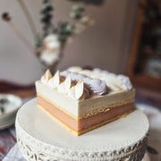 Gâteau à la crème glacée et sorbet artisanal